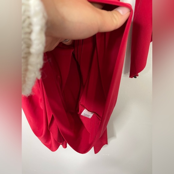 MISA Los Angeles Teget Knot Front Dress In Red Sz Small Like New Evening party - Picture 7 of 14